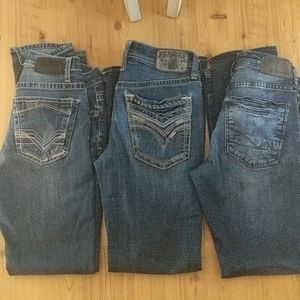 Buckle and American eagle jeans